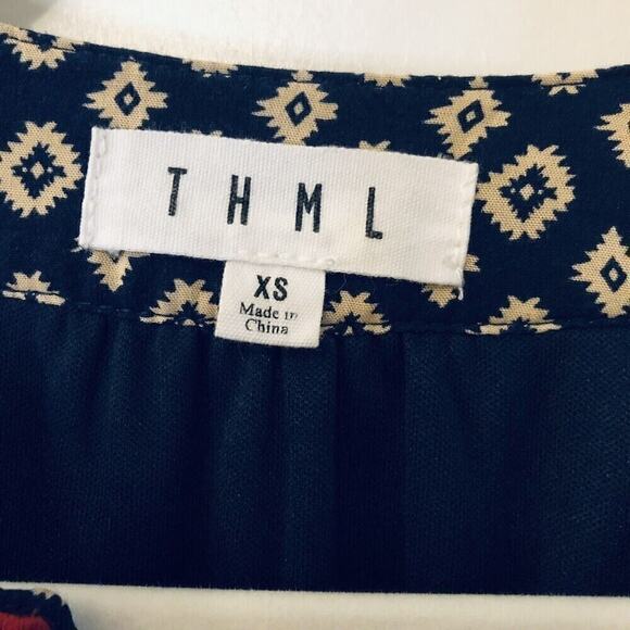 THML Embroidered Sleeveless Lined Mini Dress Size XS - Picture 5 of 7